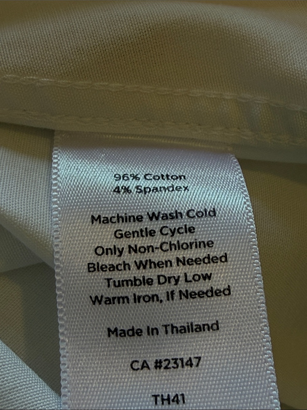 Talbots White Button-Front Blouse with Camp Collar - Picture 6 of 6